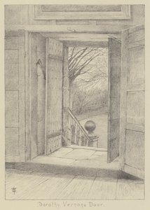 Haddon Hall, Dorothy Vernon ajtaja (litho) alkotó: English School