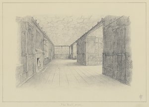 Haddon Hall, The Ballroom (litográfia) alkotó: English School