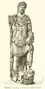 Hadrianus egy rabot tapos a láb alatt alkotó: English School