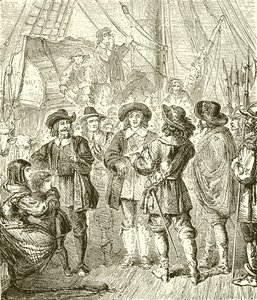Hampden és Cromwell megakadályozta a kivándorlást alkotó: English School