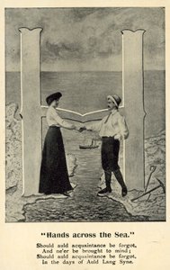 Kezek a tengeren át (litho) alkotó: English School