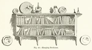 Függő könyvespolc alkotó: English School