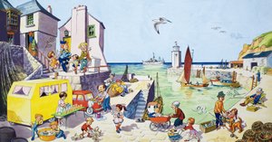 Hafenszene (mit versteckten Bildern)