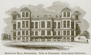 Hardwick Hall, Derbyshire, illusztráció a The Comprehensive History of England-ből alkotó: English School