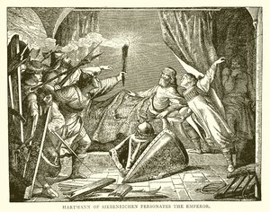 Siebeneicheni Hartmann megszemélyesíti a császárt alkotó: English School