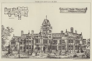 Haseley Manor, Warwick (metszet) alkotó: English School