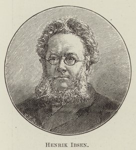 Henrik Ibsen (metszet) alkotó: English School