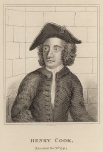 Henry Cook, kivégezve 1741. december 6-án alkotó: English School