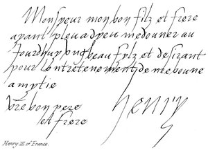 III. Henrik francia alkotó: English School