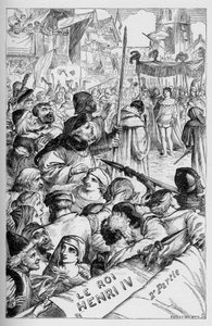 IV. Henrik (IV. Henrik) – Illusztráció a „William Shakespeare műveinek befejezésében”” 1866-ban – A kiadás illusztrációi és általános formája Cassell illusztrált Shakespeare-jéből származik, amely Londonban jelent meg. alkotó: English School