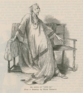 Henry Irving, színész, XI. Lajosban alkotó: English School