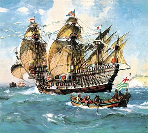 VIII. Henrik zászlóshajója, a „Henri Grace a Dieu” alkotó: English School