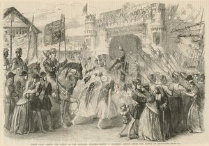 V. Henrik belép Londonba az agincourti csata után alkotó: English School