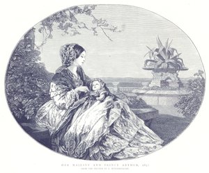 Őfelsége és Arthur herceg, 1850 alkotó: English School