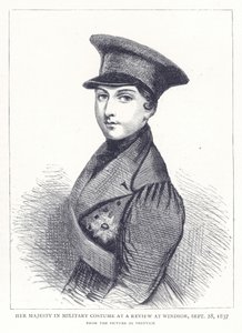 Őfelsége katonai viseletben a windsori szemle, 1837. szeptember 28. alkotó: English School