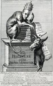 Őszentsége és miniszterelnöke, 1729 alkotó: English School