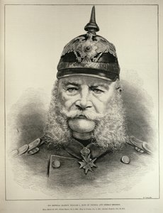 I. Vilmos császári felsége (1797-1888), Poroszország királya és német császár, a „The Illustrated London News”-ból, R. Taylor metszete, 1887. március 19. alkotó: English School