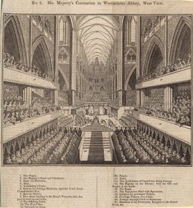 Őfelsége koronázása a Westminster Abbeyben, West View alkotó: English School