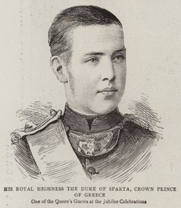 Ő Királyi Fensége Spárta Hercege, Görögország koronahercege (metszet) alkotó: English School