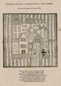 Hollands Leaguer vagy Manor House of Paris Garden, London alkotó: English School