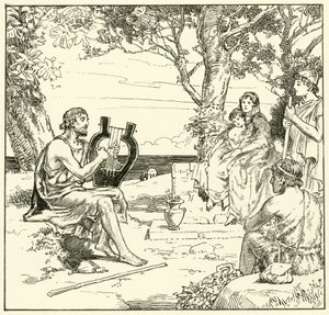 Homérosz (tinta papíron) alkotó: English School