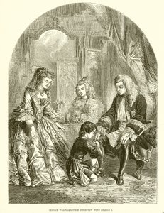Horace Walpole első interjúja I. Györggyel alkotó: English School