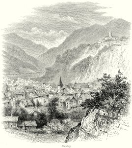 Hornberg (metszet) alkotó: English School