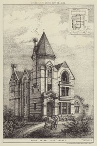 House Putney Hill, Surrey (metszet) alkotó: English School