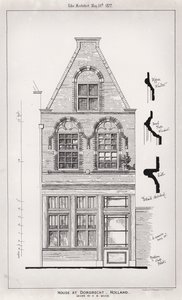 Ház Dordrechtben, Hollandia (metszet) alkotó: English School