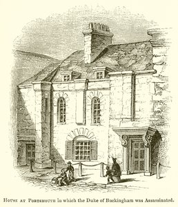 Portsmouth-i ház, amelyben Buckingham hercegét meggyilkolták