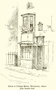 Ház a winchesteri College Street-ben, ahol Jane Austen meghalt