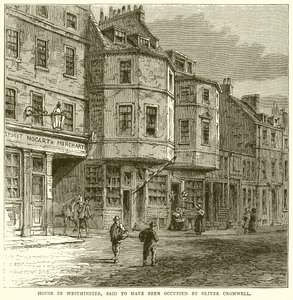 A westminsteri házat, állítólag Oliver Cromwell lakta