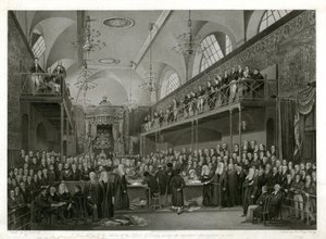 A Lordok Háza az 1820-as fontos nyomozás során alkotó: English School
