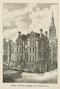 Ház nemrégiben épült a Balham Hillen alkotó: English School