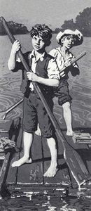 Huckleberry Finn und Tom Sawyer von English School