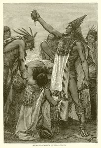 Emberáldozat Quetzalcoatl alkotó: English School