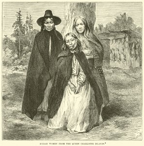 Hydah nők a Queen Charlotte-szigetekről alkotó: English School