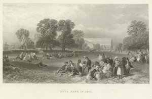 A Hyde Parkban 1851-ben alkotó: English School