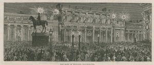 A Bank of Englandet díszítő világítások alkotó: English School