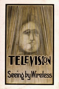 Illusztrált porkabát a "Televízió, 1926" első kiadásához alkotó: English School