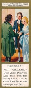 Illusztráció Charles Dickens A Tale of Two Cities című könyvéhez (színes litográfia) alkotó: English School