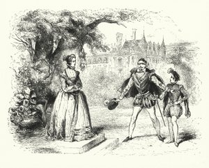 Illusztráció a Les Huguenots-hoz, Giacomo Meyerbeer (metszet) alkotó: English School