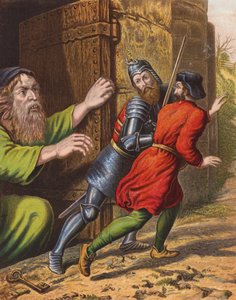 Illusztráció John Bunyan Zarándoklatához (színes litográfia) alkotó: English School