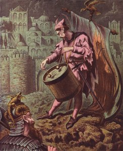 Illusztráció John Bunyan The Holy War című könyvéhez (színes litográfia) alkotó: English School