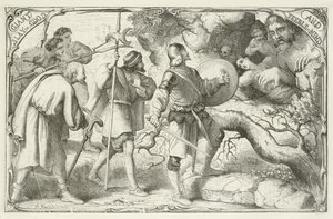 Illusztráció a zarándokok fejlődéséhez, John Bunyantól alkotó: English School