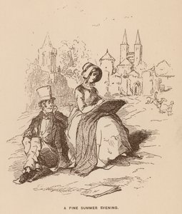 Illusztráció a Vanity Fairhez, Thackeray (litho) alkotó: English School