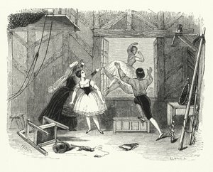 Illusztráció a baletthez, az Ondinehoz vagy a Naiádhoz (metszet) alkotó: English School