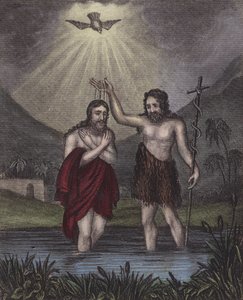 Jordán dagályában a baptista áll... (színes metszet) alkotó: English School