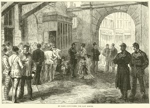 Párizsban, a Last Sortie-ről tárgyalva, 1870 decemberében alkotó: English School