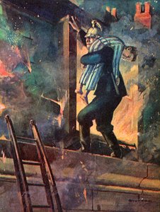 In the Nick of Time (színes litográfia) alkotó: English School